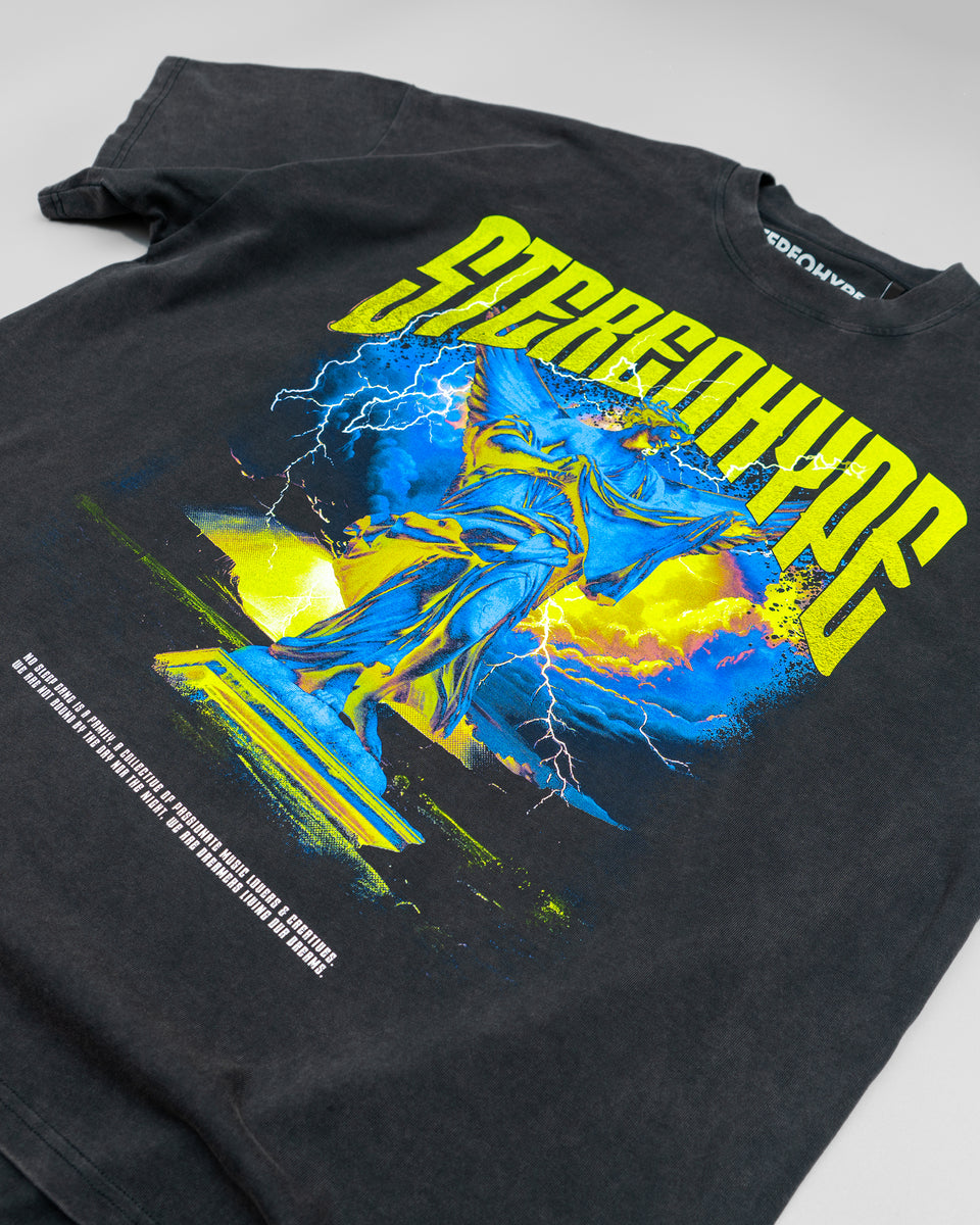 Angel Oversized T-Shirt - Off Black – STEREOHYPE