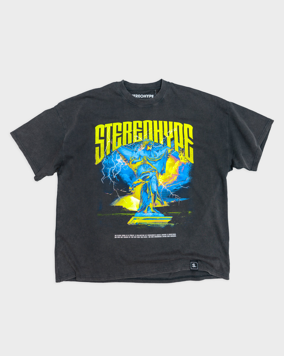 STEREOHYPE James Hype angel Tシャツ Angel Oversized T-Shirt - Off Black – STEREOHYPE