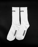 SH CREW SOCK - FRONT TEXT (WHITE)