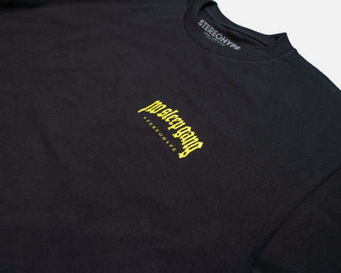No Sleep Gang Black T-Shirt – STEREOHYPE