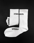 SH CREW SOCK - FRONT TEXT (WHITE)